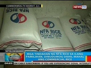 BP: Mga tindahan ng NFA rice sa ilang pamilihan, dinudumog dahil mahal ang commercial rice