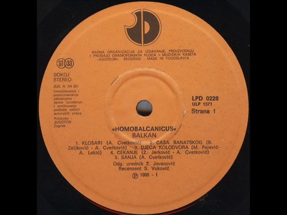 DJECA KOLODVORA - BALKAN (1985)