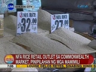 UB: NFA rice retail outlet sa Commonwealth Market, pinipilahan ng mga mamimili