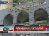 Janet Lim Napoles, dumating na rin sa Sandiganbayan para sa arraignment nila ni Enrile