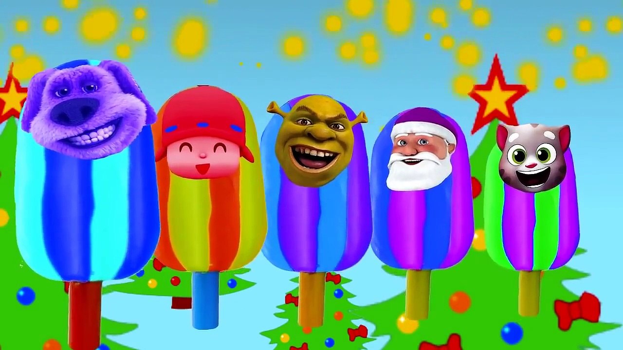 Learning Colours Animation with 10 Mix My Talking Tom   Kids Nursery Rhymes