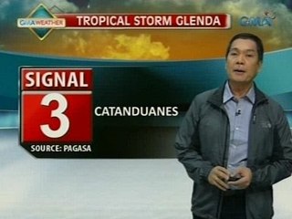 Tải video: 24 Oras: Public storm warnings, itinaas sa iba't ibang bahagi ng bansa dahil sa Bagyong Glenda