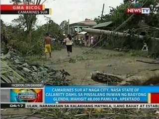 Camarines Sur at Naga City, nasa state of calamity dahil sa pinsalang iniwan ng Bagyong Glenda
