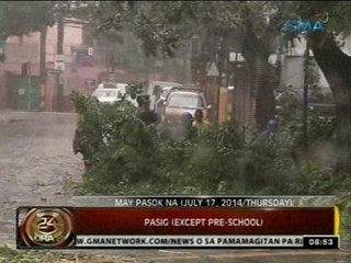 Télécharger la video: 24 Oras: Mga punong humambalang at baha, nagdulot ng perwisyo