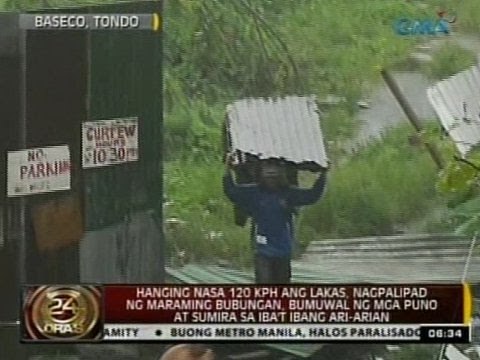 24 Oras: Hanging nasa 120 KPH ang lakas, sumira sa iba't ibang ari-arian
