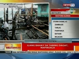 BT: Ilang bahay sa tabing dagat, napinsala