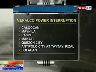 NTG: Ilang bahagi ng NCR at mga karatig-probinsya, nawalan ng kuryente