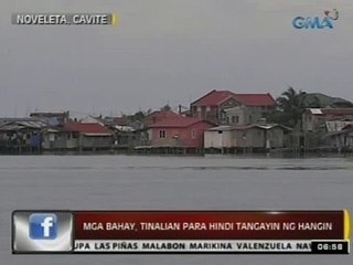 24 Oras: Mga bahay sa Noveleta, Cavite, tinalian para hindi tangayin ng hangin