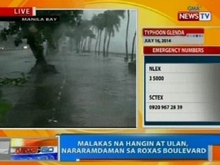 NTG: Malakas ng hagin at ulan, nararamdaman sa Roxas Blvd., Manila