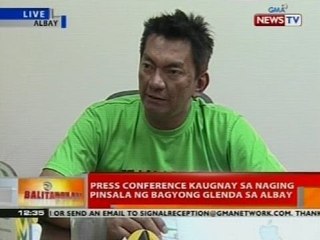 BT: Press conference kaugnay sa naging pinsala ng Bagyong Glenda sa Albay