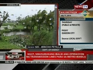 QRT: NGCP, sinusubukang ibalik ang operasyon ng transmission lines para sa Metro Manila
