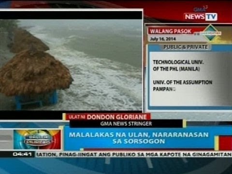 BP: Hagupit ng Bagyong Glenda, ramdam na sa Sorsogon