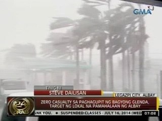 24 Oras: Zero casualty sa paghagupit ng bagyong Glenda, target ng lokal na pamahalaan ng Albay