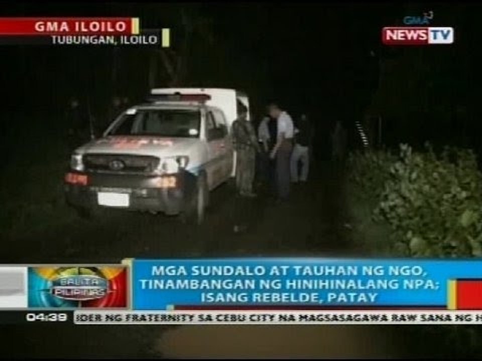 BP: Mga sundalo at tauhan ng NGO, tinambangan ng hinihinalang NPA