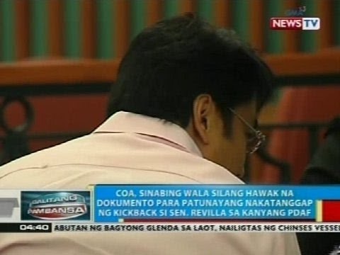 COA, wala raw hawak na dokumento para patunayang nakatanggap ng kickback si Sen. Revilla