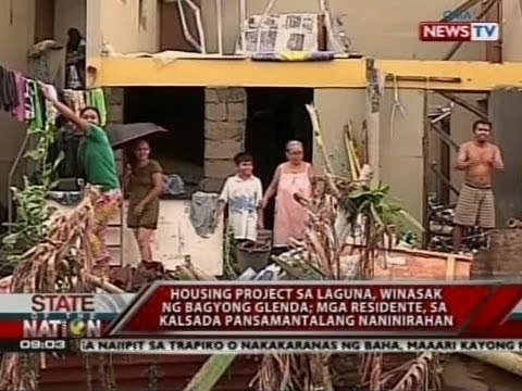 SONA: Housing project sa Laguna, winasak ng bagyong Glenda