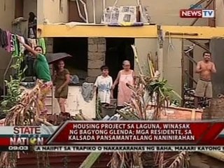 SONA: Housing project sa Laguna, winasak ng bagyong Glenda
