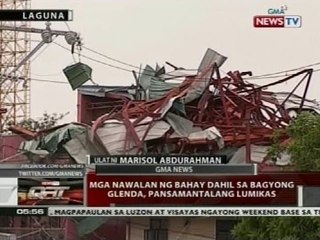 QRT: Mga nawalan ng bahay dahil sa Bagyong Glenda, pansamantalang lumikas
