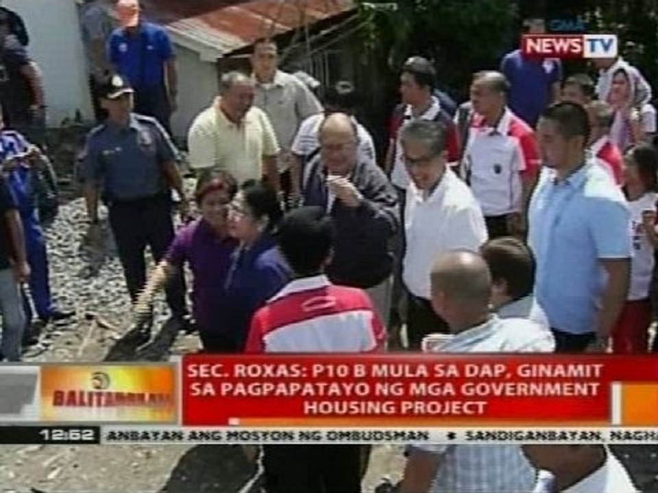 Sec. Roxas: P10-B mula sa DAP, ginamit sa pagpapatayo ng mga government housing project