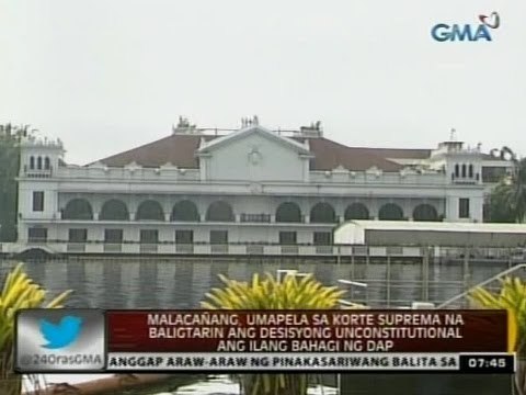 Malacañang, umapela sa korte suprema na baligtarin ang desisyon