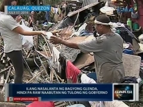 Saksi: Ilang nasalanta ng bagyong Glenda, hindi pa raw naabutan ng tulong ng gobyerno