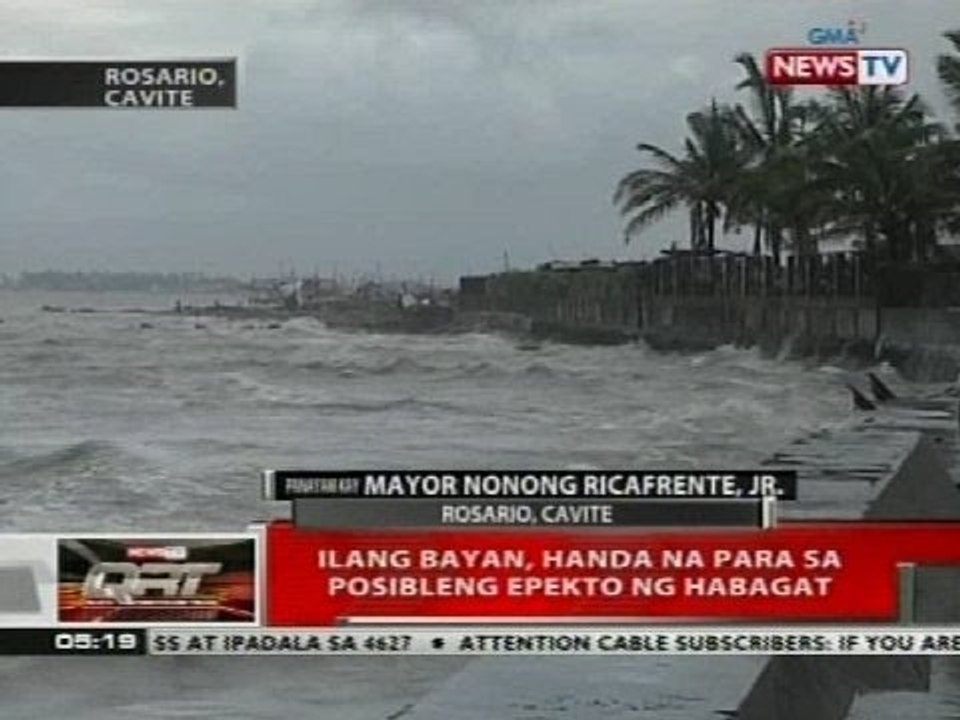 QRT: Ilang bayan, handa na para sa posibleng epekto ng habagat