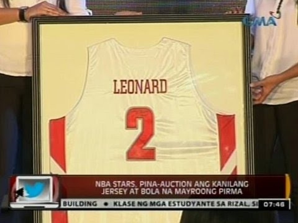 24 Oras: NBA Stars, pina-auction ang kanilang jersey at bola na mayroong pirma