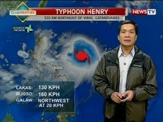 NTG: Typhoon Henry, patuloy na kumikilos papalapit ng extreme northern Luzon