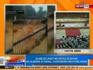 NTG: Klase sa bayan ng Almeria at Naval sa Biliran, suspendido ngayong araw