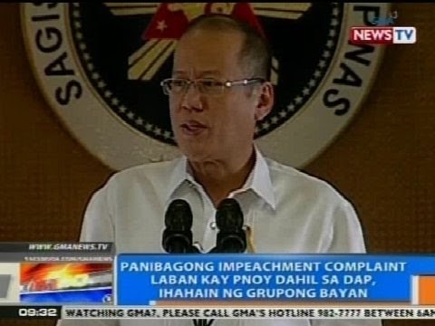 NTG: Panibagong impeachment complaint vs. PNoy dahil sa DAP, ihahain ng grupong Bayan