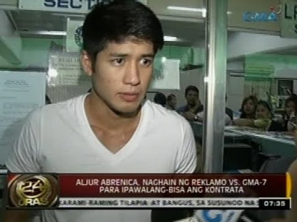24Oras: Aljur Abrenica, naghain ng reklamo vs. GMA-7 para ipawalang-bisa ang kontrata