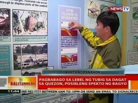 BT: Pagbabago sa lebel ng tubig sa dagat sa Quezon, posibleng epekto ng bagyo