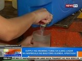 NTG: Supply ng inuming tubig sa ilang lugar na napinsala ng Bagyong Glenda, apektado