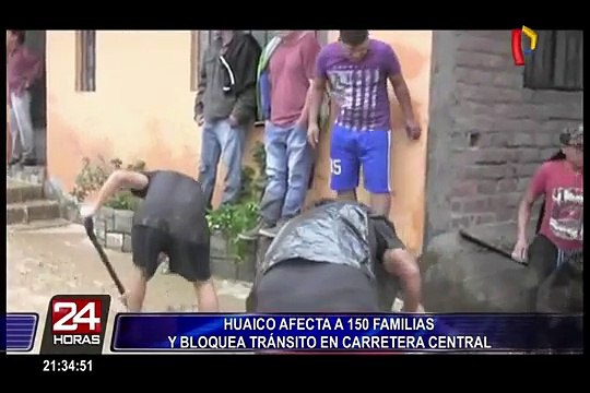 Santa Eulalia: tránsito en Carretera Central está restringido por nuevo huaico