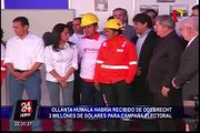 Ollanta Humala habría recibido de Odebrecht 3 millones de dólares para campaña electoral