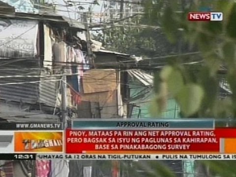 PNoy, mataas pa rin ang net approval rating, base sa pinakabagong survey