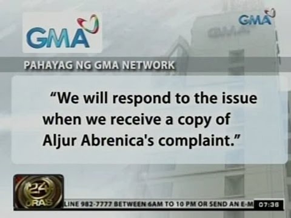 24Oras: Pahayag ng GMA Network kaugnay sa petisyon ni Aljur Abrenica na mapawalang bisa ang kontrata