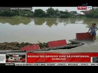 QRT: Bahagi ng Arnedo Dike sa Pampanga, gumuho