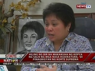 Download Video: SONA: Hiling ng BIR na makakuha ng kopya ng SALN ng mga nasa hudikatura, 'di pinagbigyan ng SC