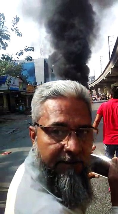 Fire In Best Bus At Andheri