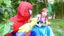GIANT SNAKE ATTACK Frozen Elsa Spiderman Hulk Superman Joker Killer Venom SuperHeroes In Real Life