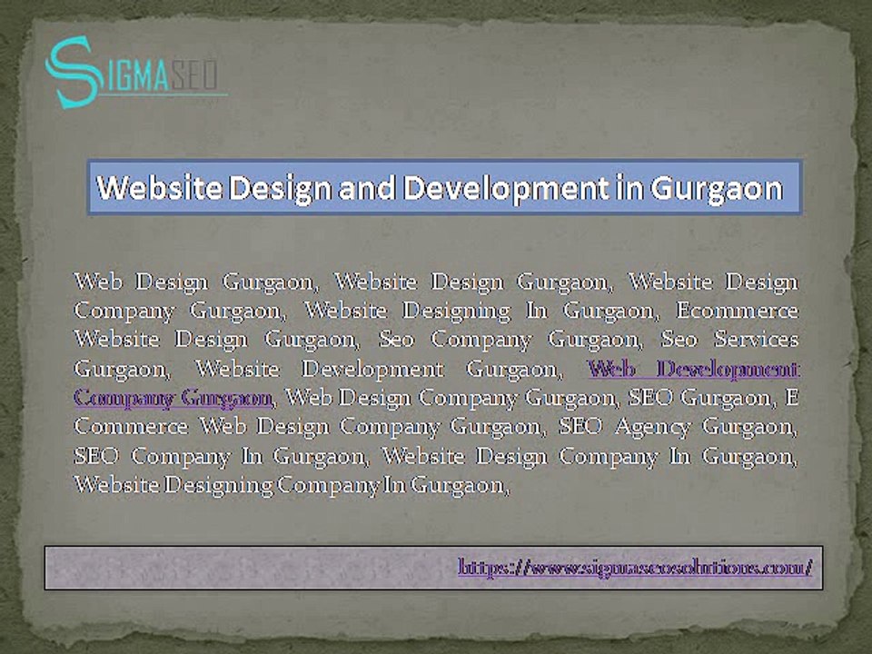 Website Design and Development In Gurgaon