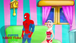 Frozen Elsa and Spiderman SUPERHEROES GUNFIGHT l Spider-Man and Elsa Funny Cartoon Compilation!