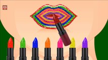 Learn Colors with Color Lipstick   Colours to Kids Children Toddlers Baby   Learning Video