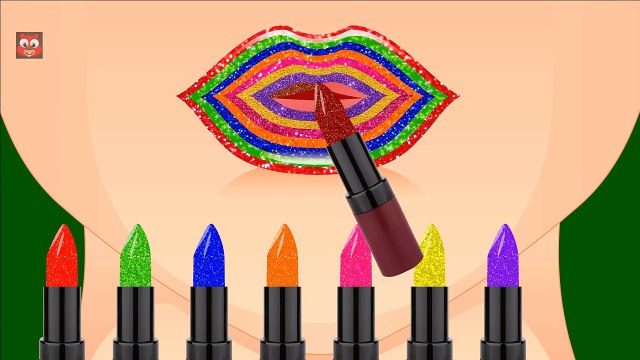 Learn Colors with Color Lipstick Colours to Kids Children Toddlers Baby Learning Video