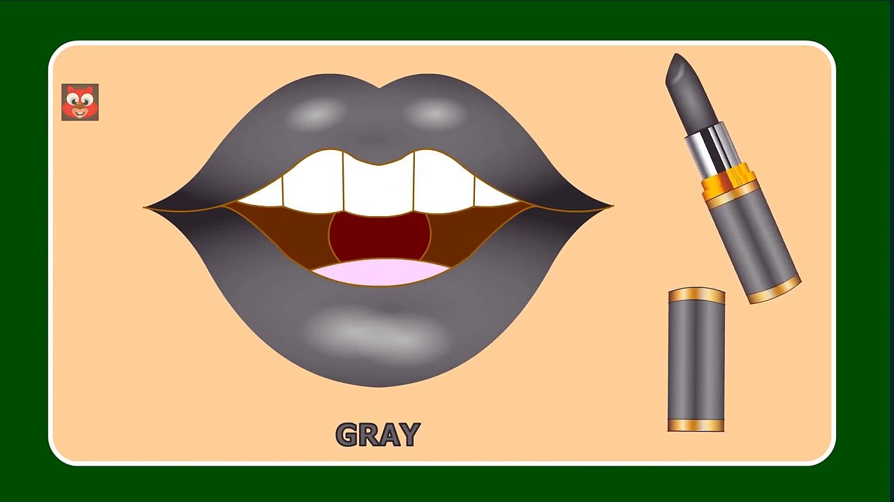 Learn Colors with Lipstick   Colors to Kids Children Toddlers   Kids Learning Videos