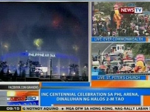 NTG: Iglesia ni Cristo centennial celebration sa PHL Arena, dinaluhan ng halos 2M tao