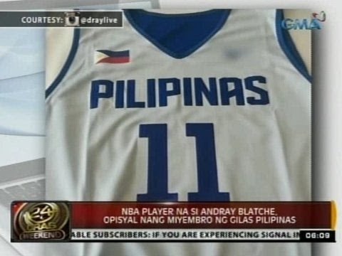 24 Oras: Andray Blatche, opisyal nang miyembro ng Gilas Pilipinas