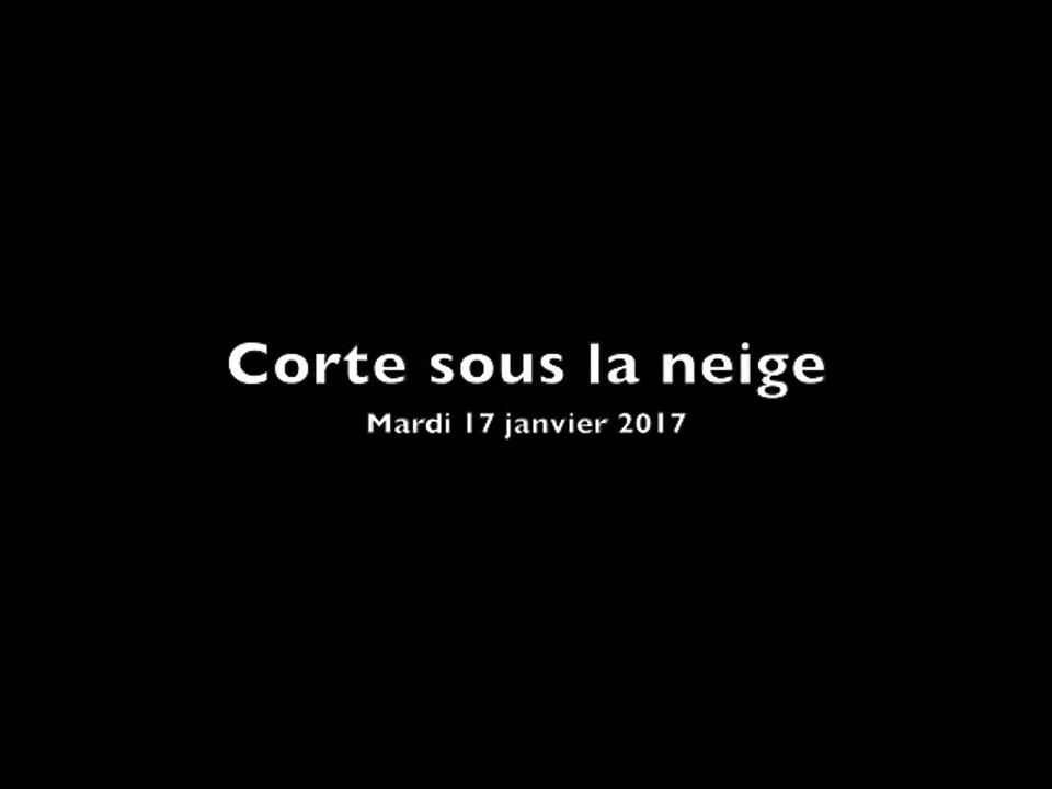 Corte sous la neige le mardi 17 janvier 2017