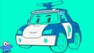 Robocar Poli Coloring - Раскраска из Мультфильма - Робокар Поли - полицейская машина